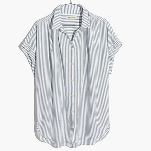 Madewell Central Shirt in Erinn Stripe size XS - Picture 2 of 6